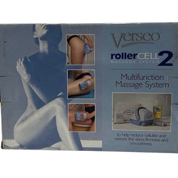 NWOT Verseo Roller Cell Massage System 2 Blue Cellulite Massage -As Seen On TV - Picture 3 of 3